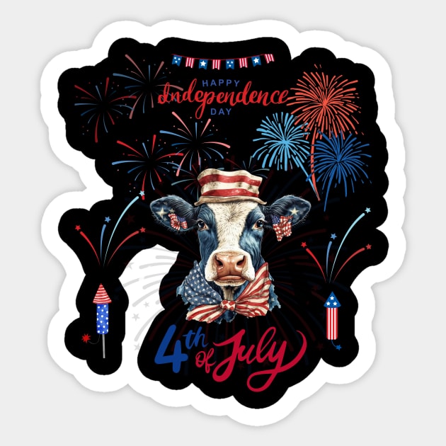 4th of july Sticker by Funtomass